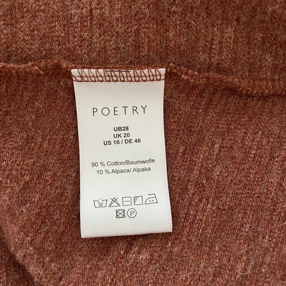Poetry Cotton and Alpaca Jersey Dress - 18 - Copper - Picture 7 of 7